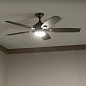 56" Tranquil 5 Blade LED Outdoor Ceiling Fan Brushed Nickel люстра-вентилятор 310080NI Kichler