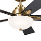 52" Vinea 5 Blade LED Indoor Ceiling Fan Brushed Natural Brass люстра-вентилятор 300345BNB Kichler — фото 10