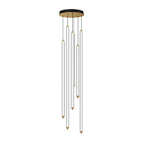 FLYRA vertical 6.3, черный матовый + шампань, 3000 K, 35 Вт