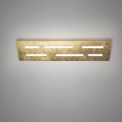 02907XXDHXPFO Elesi luce Aura PL Rect L LED IP44 большой потолочный светильник led золото