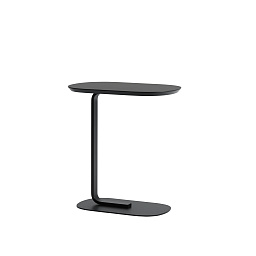 RLTSIT6001 Muuto Relate приставной стол черный с изогнутой ножкой