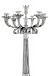 109231 Candle Holder Jefferson silver lacq finish подсвечник Eichholtz