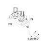 100057 9210 B-B Delta Light GRID Встраиваемый светильник Micro In 2 — фото 1