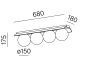 MODERN BALL surface AQForm накладной светильник MB4014