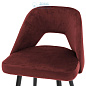 112053 Counter Stool Avorio roche bordeaux red velvet Eichholtz