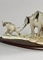 Фарфоровая скульптура стада слонов We Follow in Your Steps Lladro, цветная роспись 01009388 — фото 3
