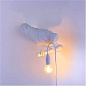 SE14731 Seletti Bird Lamp Правый внутренний белый - розетка — фото 3