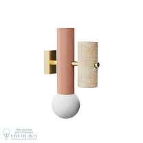 salmon / brass