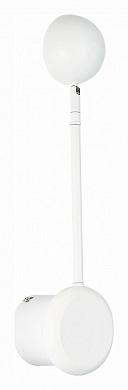 настенное бра с минималистичным круглым рассеивателем и вертикальной стойкой