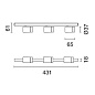 QC47 Palco Recessed iGuzzini Palco linear surface 3 x Ø37 - flood - remote driver — фото 1