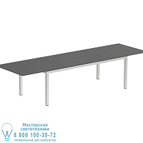 РАЗДВИЖНОЙ СТОЛ TABOELA 100X220/340CM + КЕРАМИЧЕСКАЯ СТОЛЕШНЯ ЧЕРНАЯ Royal Botania
