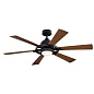 52" Gentry Lite Fan Distressed Black люстра-вентилятор 300241DBK Kichler — фото 3
