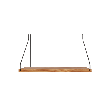 одинарная полка дуб чёрная 27×60