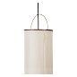 Настенный светильник GUBI Silk Lantern, чёрный полуматовый / натуральный белый шёлк — фото 1