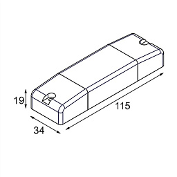 13550130 Modular LED Driver встраиваемый линейный светильник IP54