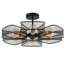 A7044PL-6BK Arte Lamp MAASYM потолочная люстра с пятью лампами под сетчатыми плафонами
