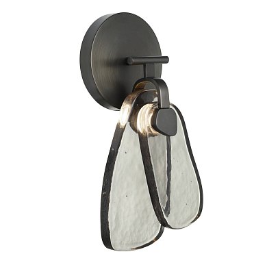 Бра Arteriors Melt, английская бронза и дымчатое стекло