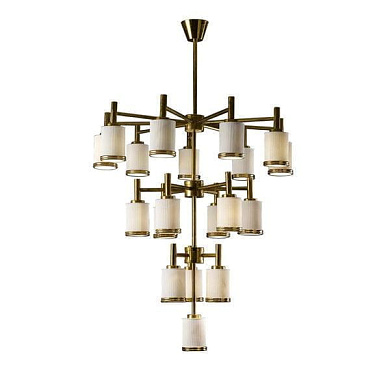 Gilda 19 light chandelier - white & gold люстра, Villari