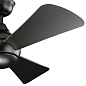 44" Sola Fan Satin Black люстра-вентилятор 330151SBK Kichler — фото 4