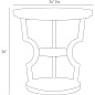 5520 Kal Side Table Arteriors боковой стол