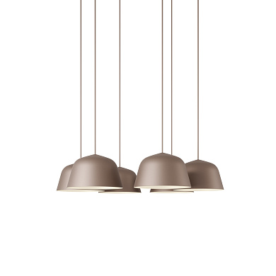 Ambit Pendant Cluster подвесной светильник Muuto White / Taupe AMBCL25A0104