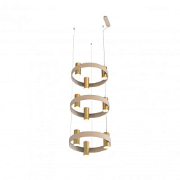 563.19C23C41IND Tooy Nastro подвесная люстра с девятью цилиндрическими плафонами на кольцевой конструкции
