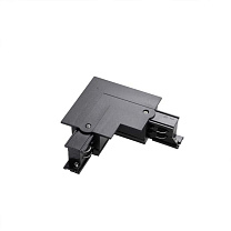 Black left “L” connector with frame