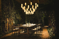 CIRIO CHANDELIER DIMMING 1-10V. LAMPSHADE POLISHED BRASS