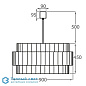 Pentagon Drum люстра Bella Figura CL439 75 CLEAR