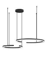 Triac Dimmable Sandy Black Aluminium & Prismatic Lens LED 49 Watt 220-240 Volt 3668Lm IP20 3000K L:93 W:65 H:200 cm