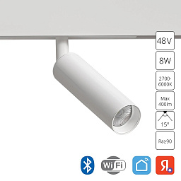 A4690PL-1WH Arte Lamp LINEA светильник для магнитного трека с цилиндрическим корпусом белого цвета 48V