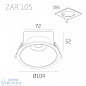 ZAR Faldi встраиваемый потолочный светильник