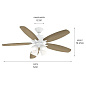 52" Renew Premier Fan Matte White люстра-вентилятор 330162MWH Kichler — фото 7