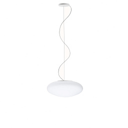 F07A53 01 Fabbian Lumi подвесной светильник из белого стекла
