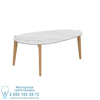 СТОЛИК ДЛЯ ЧАЯ 100X60CM H40 CERAMIC BIANCO STATUARIO Royal Botania