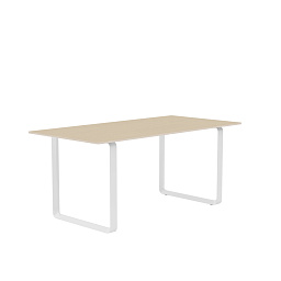 70TAB170A0704 Muuto 7070 обеденный стол шпон дуб белый 85x170 см