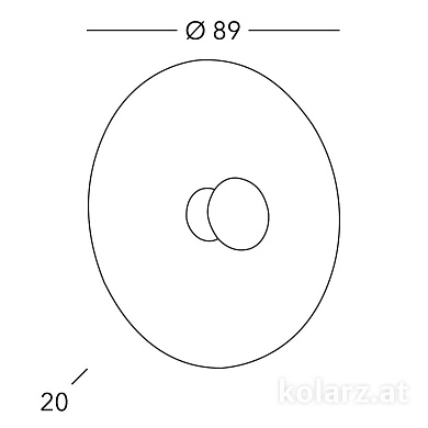 Kolarz Luna 0417.61XXL.V1.Co.Mu настенный светильник кортеновская сталь ø89cm 1 лампа e27