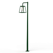 Lampiok 4 N° 4; Satin-finish cylindrical Built-in LED 3000°K warm white 36W; Fir green