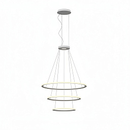 CF4L-00V9AZOU14 Leds C4 Circular подвесная люстра с тремя кольцами белого цвета