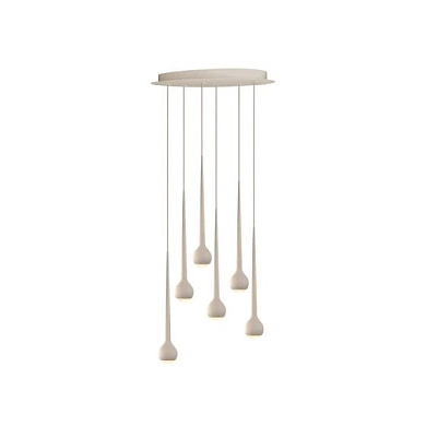 FAW2-360-05 Grau Falling sun CHANDELIER SIX SAND WHITE подвесной светильник коричневый