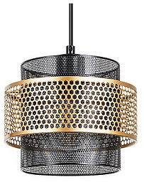 A7069SP-1BK Arte Lamp Grid подвесной светильник с двойным металлическим плафоном