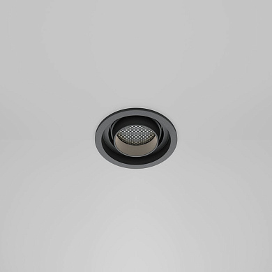 Встраиваемый светильник Maytoni Atom 10W Черный DL113-GU10-01-RD-B
