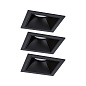 93125 Paulmann Edge Quadro IP44 угловой 88x88 мм Монета 3x6 Вт 3x470 лм 230 В с регулировкой яркости 2700 К черный — фото 4