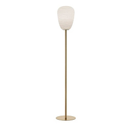 FN244031EG_10 Foscarini Rituals торшер с вытянутым плафоном и металлической подставкой