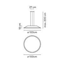 Big,Pendant White 3000K,1-10V PUSH