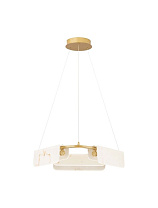 Triac Dimmable Brass Gold Steel, Aluminium & Imitated Marble LED 34 Watt 220-240 Volt 2146Lm IP20 3000K D:63 H:130 cm