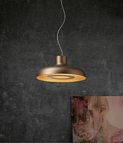 SOSPENSIONE PICCOLA 13W 3000K BRONZO SPAZZOLATO- POLVERE ORO