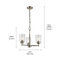 Winslow 3 Light Mini Chandelier Brushed Nickel люстра 44029NI Kichler — фото 5