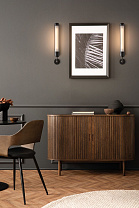 KEMBLEFORD WALL SINGLE LED 2200K dark bronze