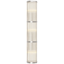 Allen Large Linear Sconce полированный никель и стеклянные стержни
